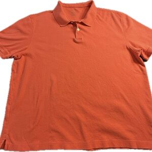 Van Heusen Flex Classic Fit Polo Shirt Mens XXL Orange Short Sleeve